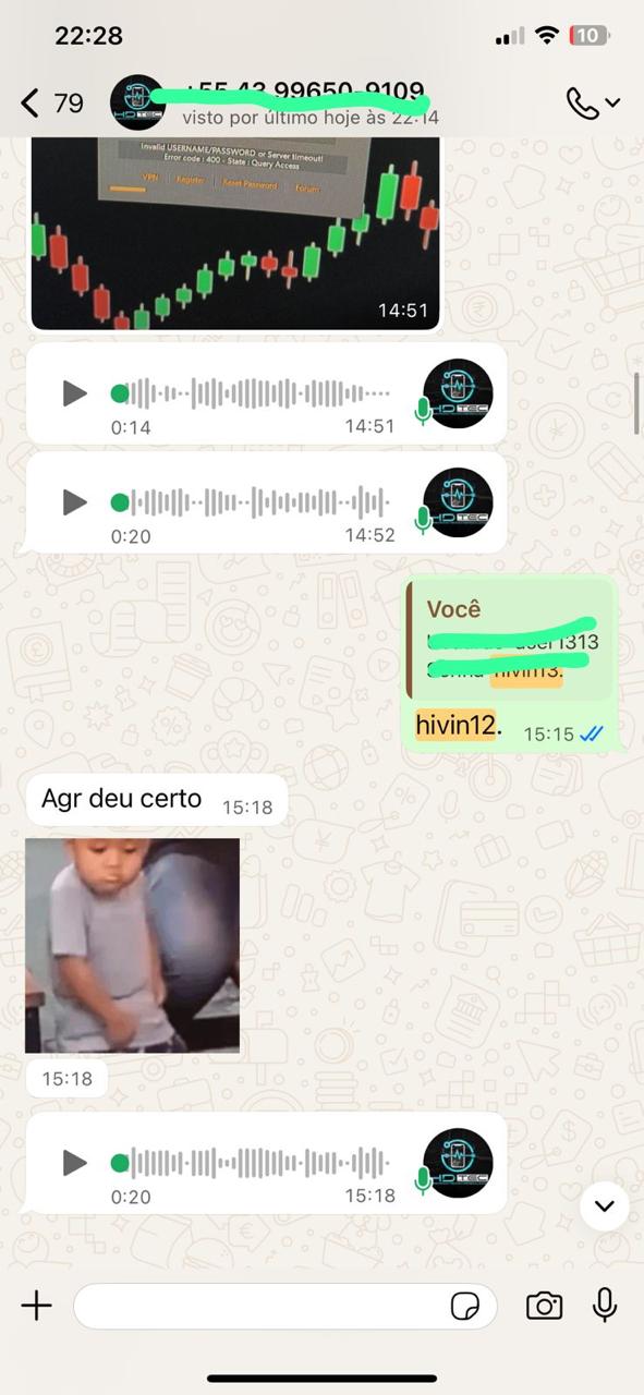 Cliente confirmando acesso liberado após ativação